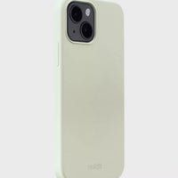 Silicone Case iPhone 15 White Moss