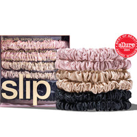 Silk Skinny Scrunchies Multi x 6