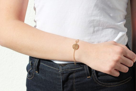 Armband Lífsins Tré Smoky Quartz