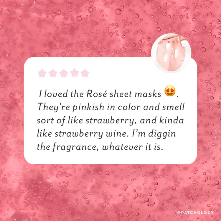 Serve Chilled Rose Sheet Mask 4 Pack