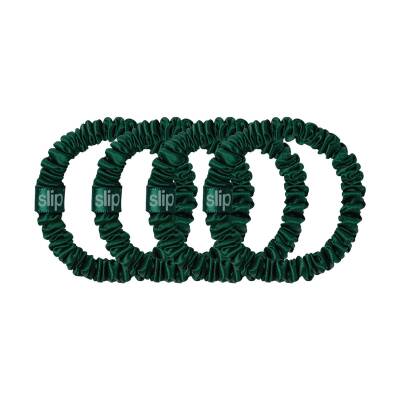Silk Skinny Scrunchies Forest