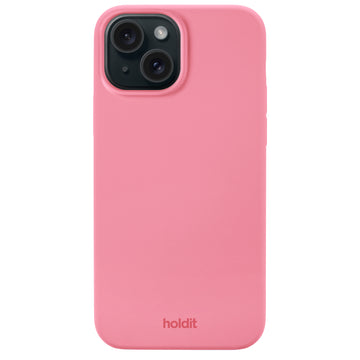Silicone Case iPhone 15 Rouge Pink