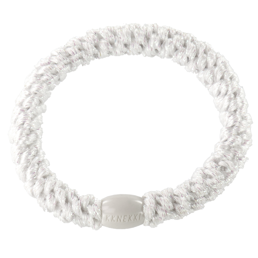 Glitter white teygja