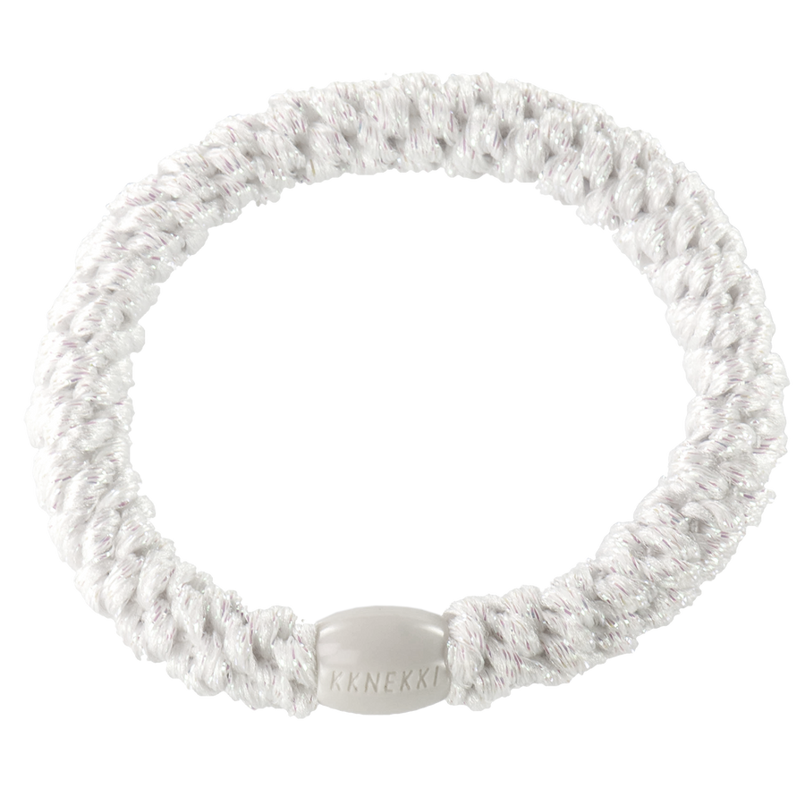 Glitter white teygja