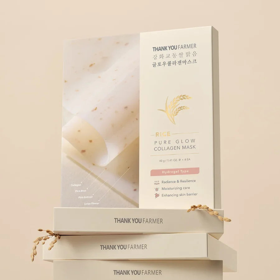 Rice Pure Glow Collagen Mask 4 pcs.