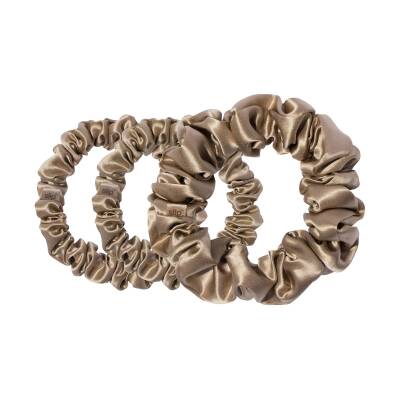 Slip Assorted Scrunchies Light Brown
