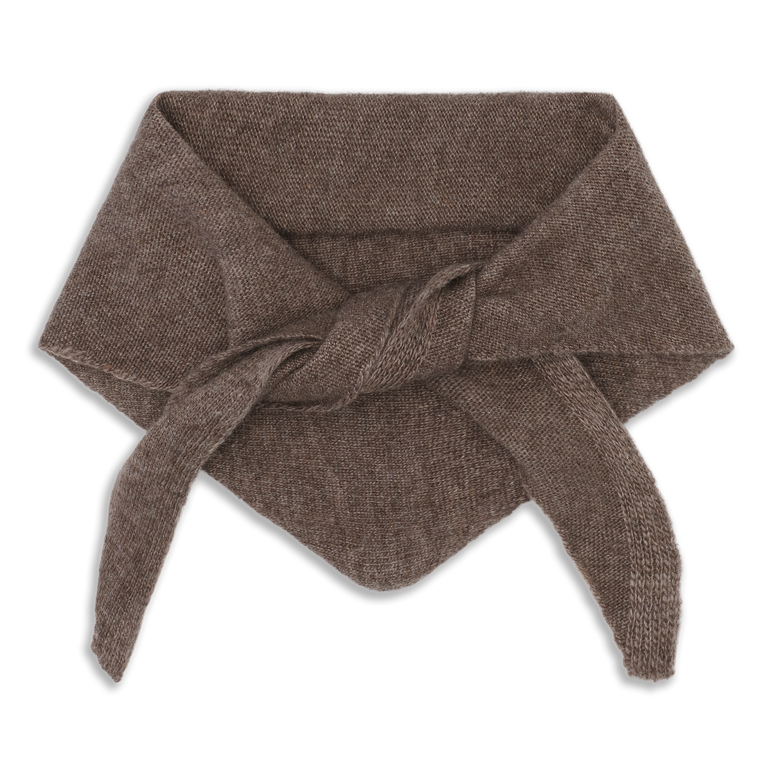BIG TRIANGLE SCARF Brown