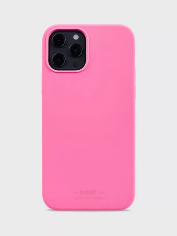 Silicone Case iPhone 12/12 Pro Bright Pink
