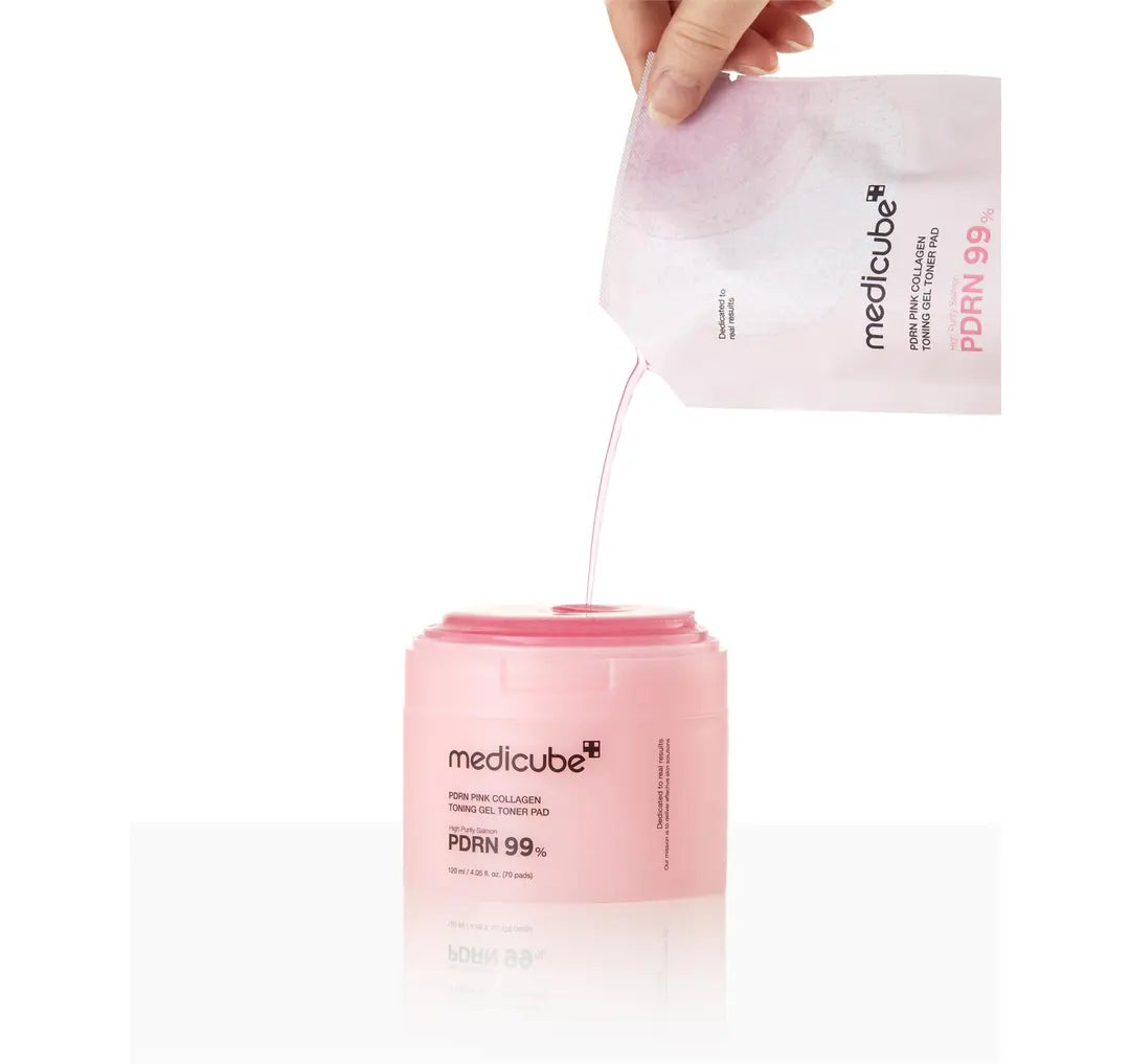 PDRN Pink Collagen Toning Gel Toner Pad