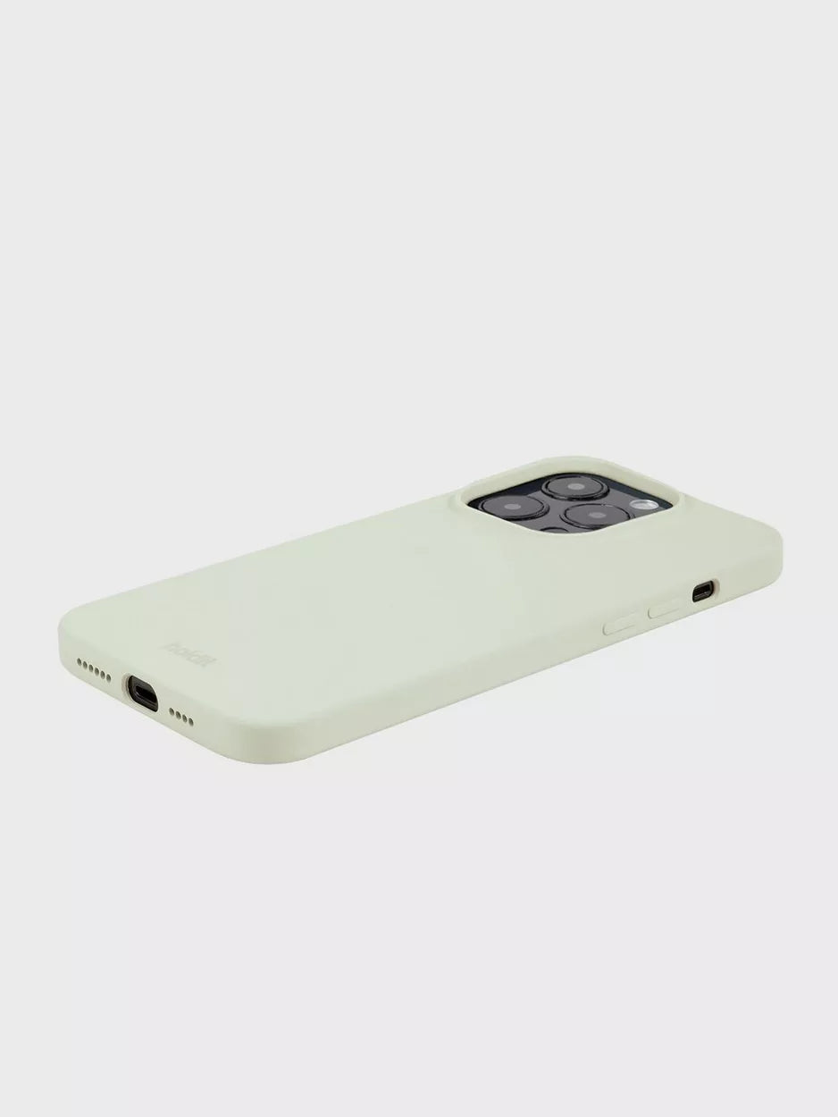 Silicone Case iPhone 14 ProMax White Moss