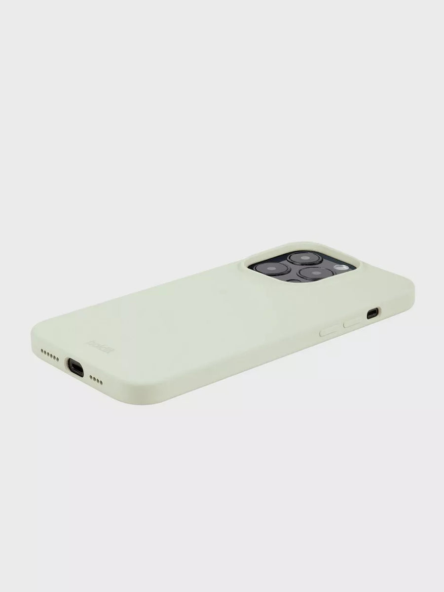 Silicone Case iPhone 14 ProMax White Moss
