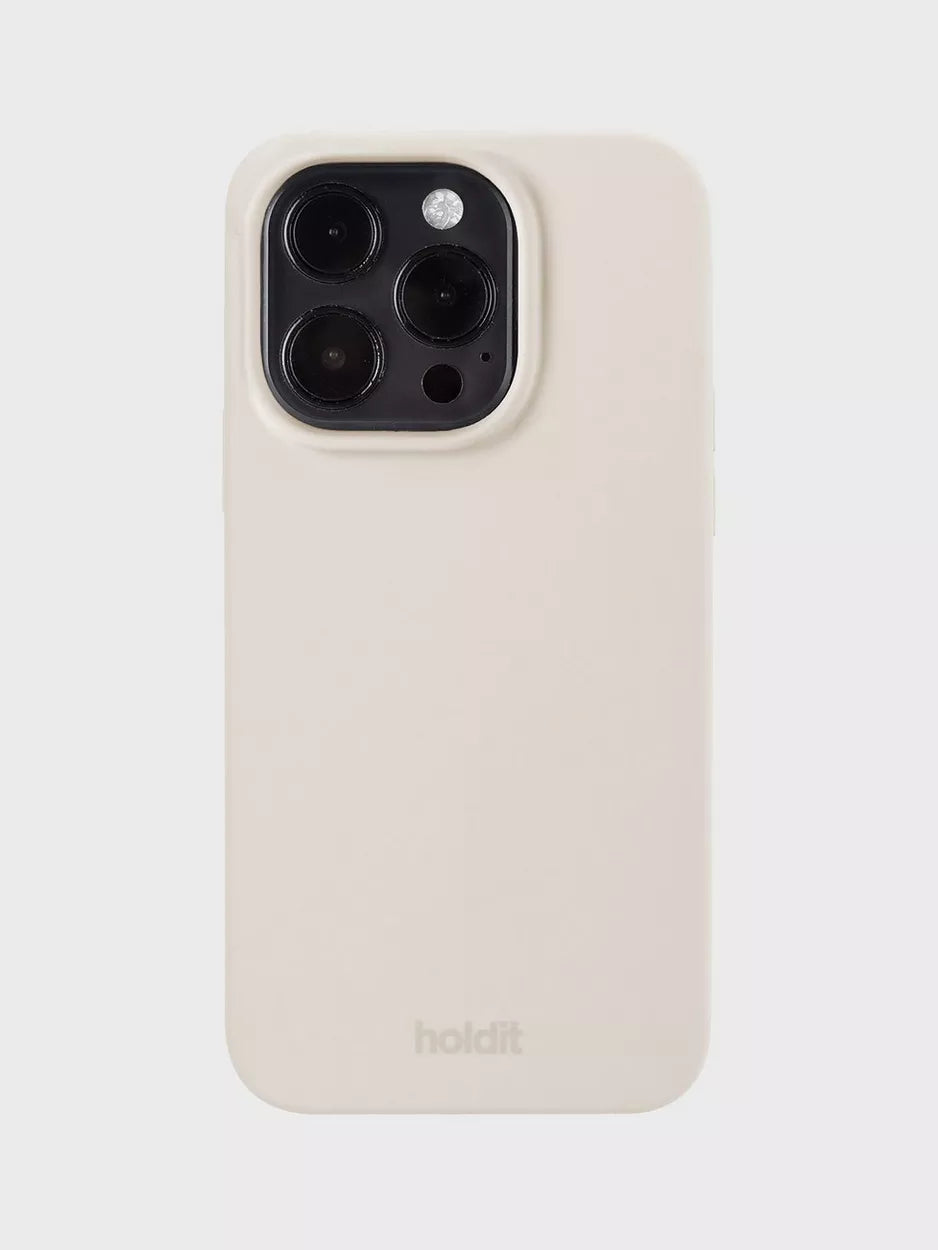 Silicone Case iPhone 15 Pro Light Beige