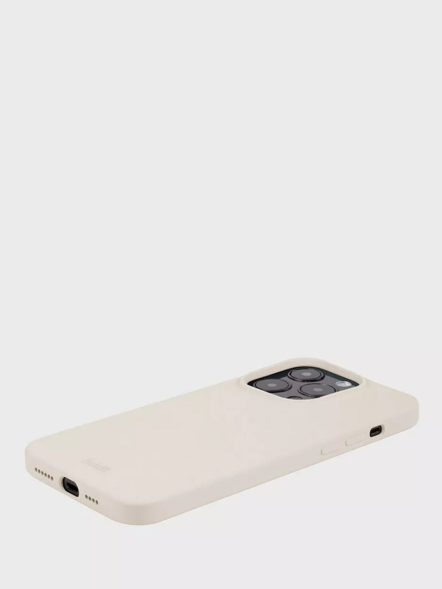 Silicone Case iPhone 15 Pro Light Beige
