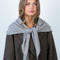 Big Triangle Scarf Grey