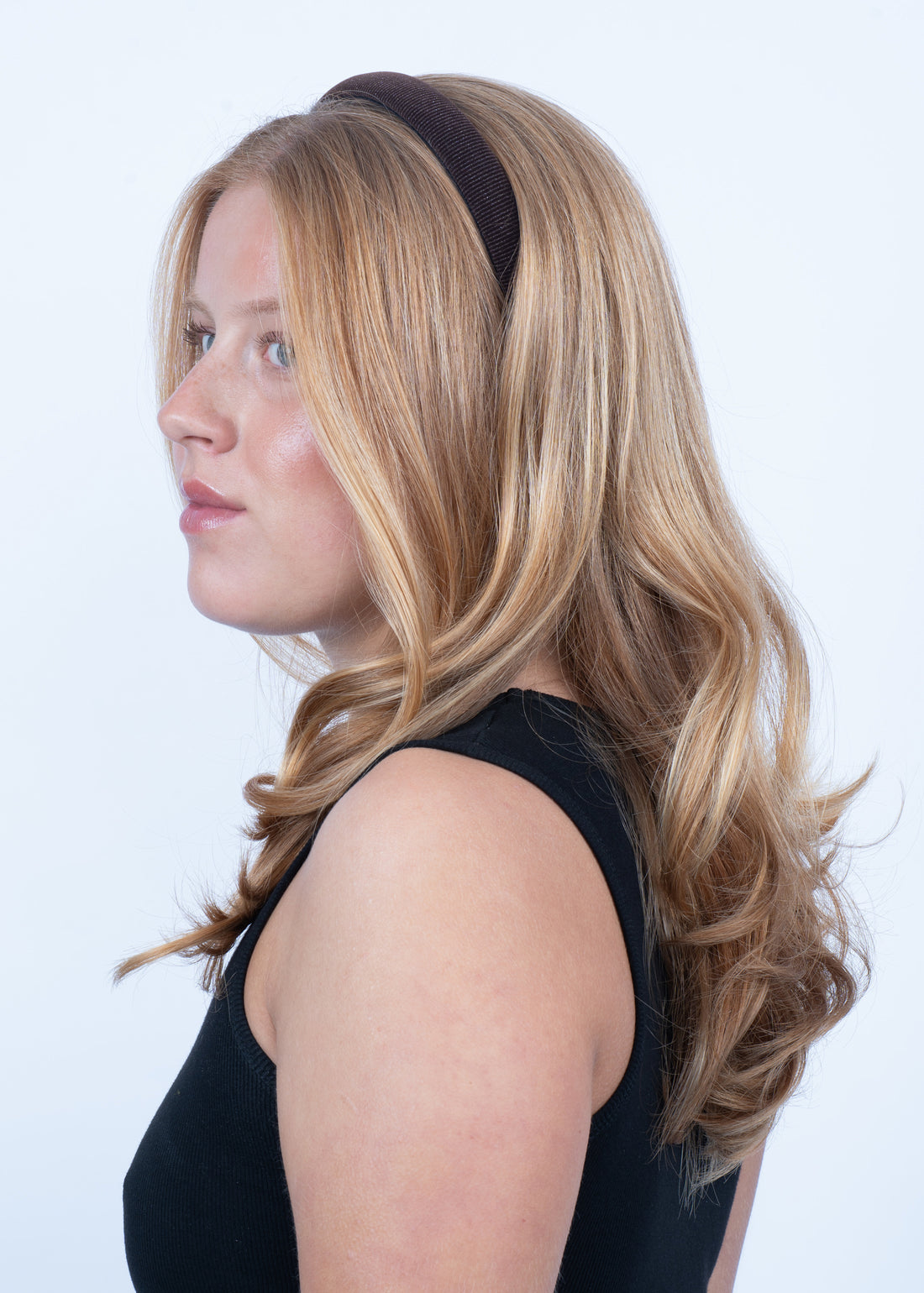 VELVET HEADBAND Chocolate Shimmer