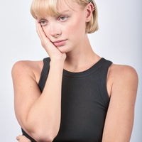 STRIPED HEADBAND Black