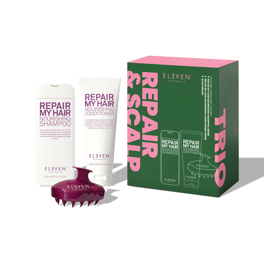 Repair & Scalp Brush Trio