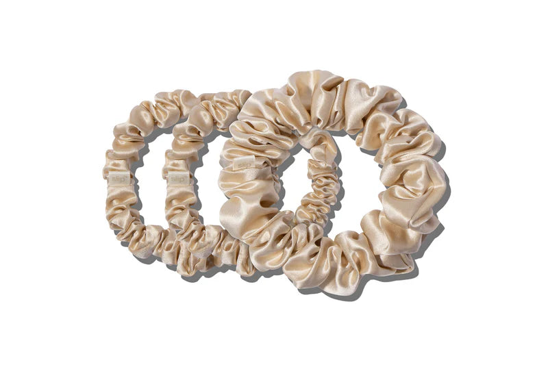 Silk Assorted Scrunchies Blonde