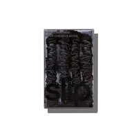 Silk Skinny Scrunchies Black x 4