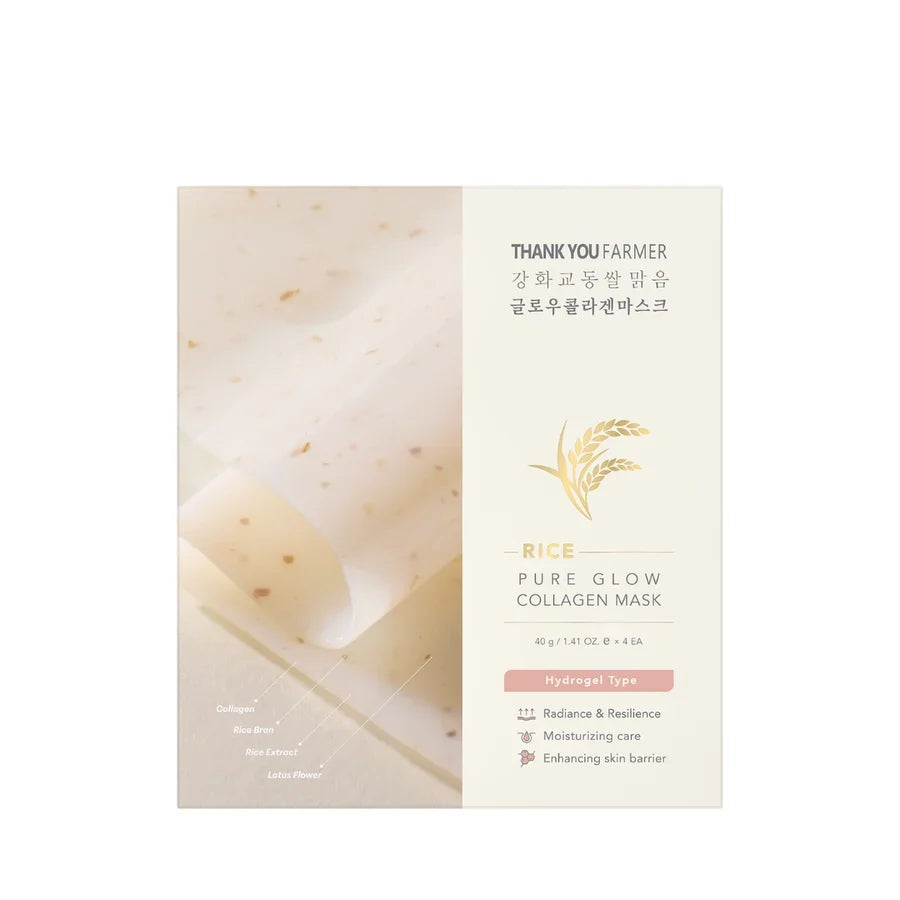 Rice Pure Glow Collagen Mask 4 pcs.