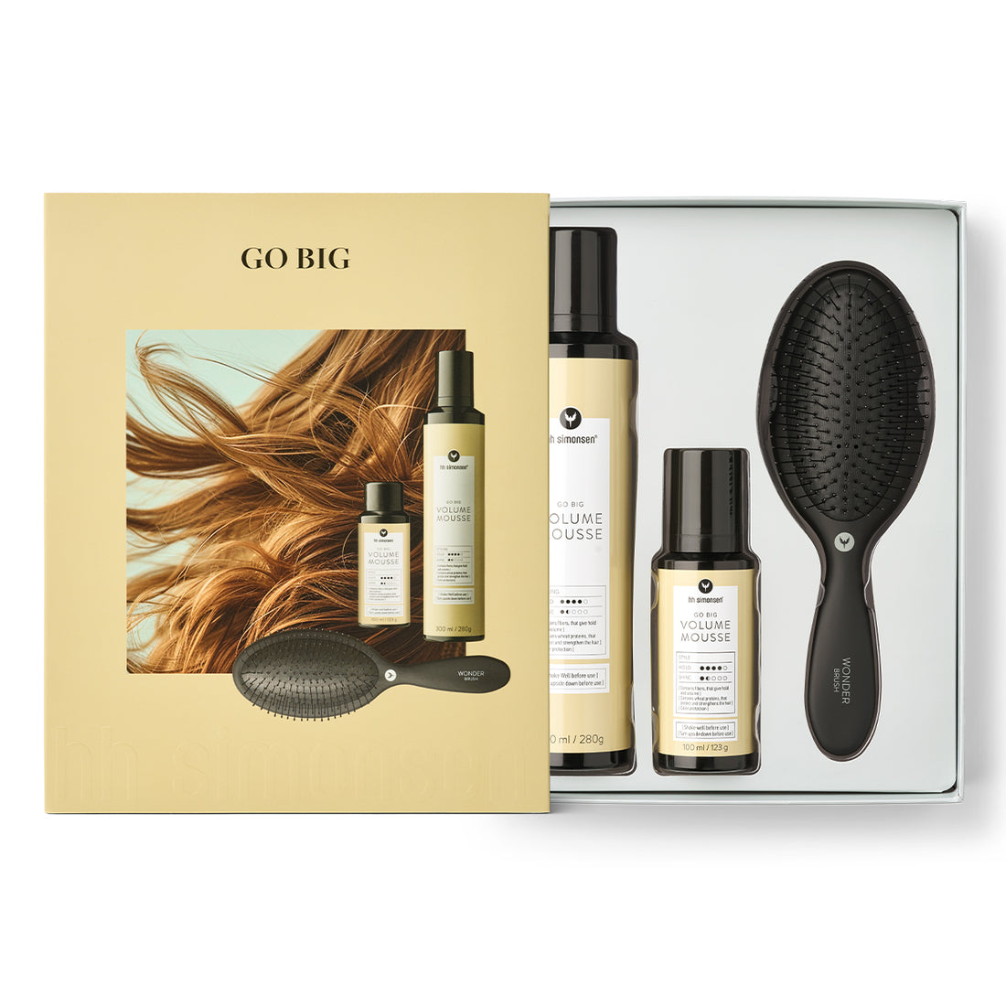 Gjafabox Volume Mousse + Wonder  Brush