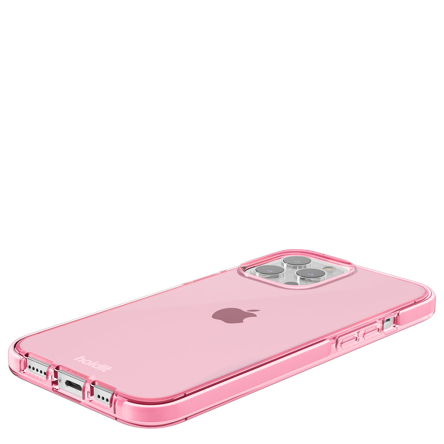 Seethru Case iPhone 13 Pro Max Bright Pink