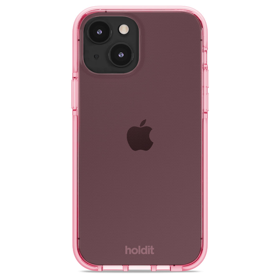 Seethru Case Iphone 14/13 Bright Pink