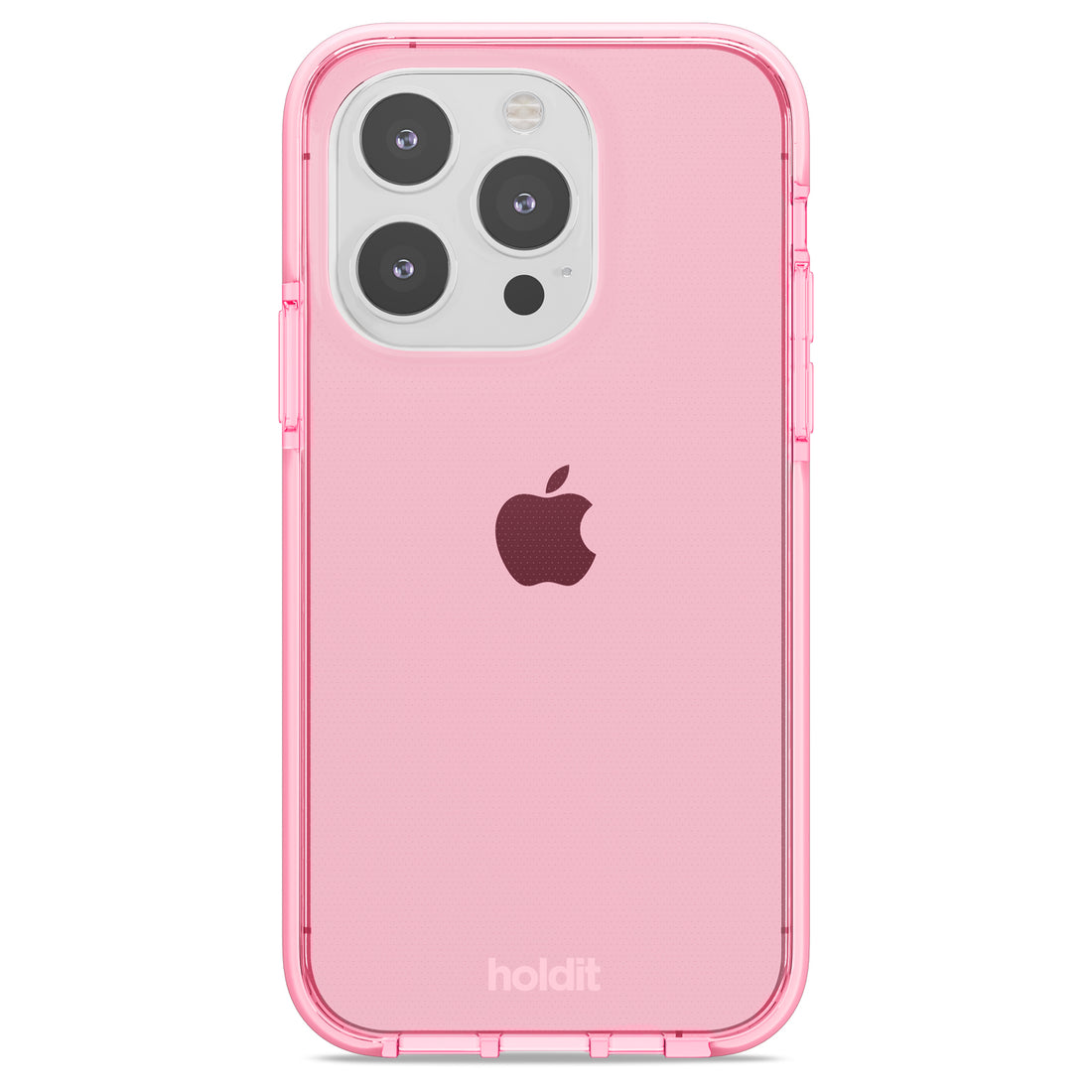 Seethru Case Iphone 14 Pro Bright Pink