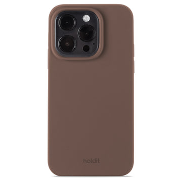 Silicone Case iPhone 14 Pro Dark Brown