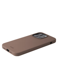 Silicone Case iPhone 14 Pro Dark Brown