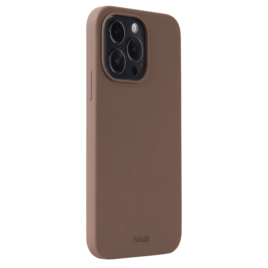 Silicone Case iPhone 14 Pro Max Dark Brown