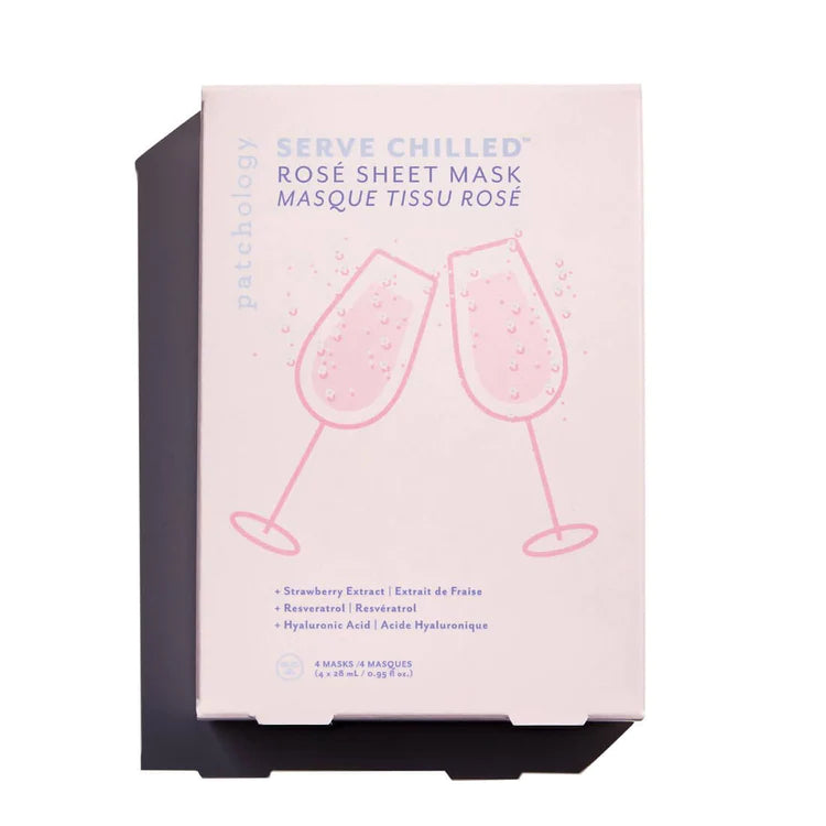 Serve Chilled Rose Sheet Mask 4 Pack